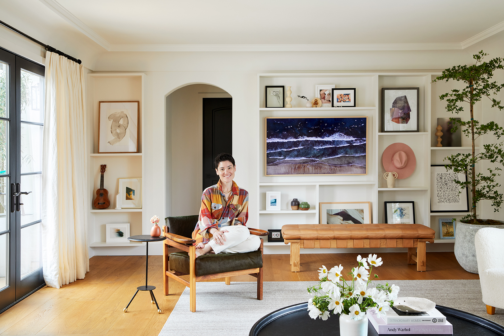 woman sitting in chair
