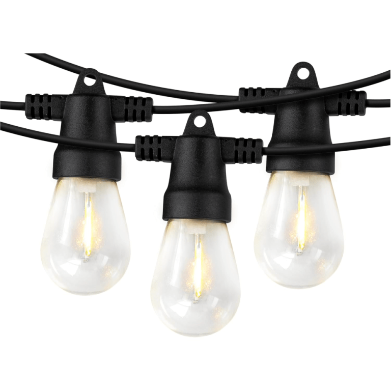  basic black solar string lights