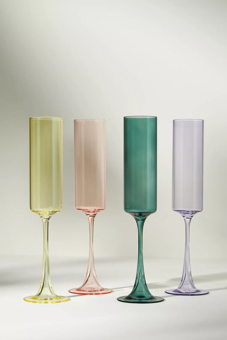  Morgan Flutes, Set of 4, anthropologie