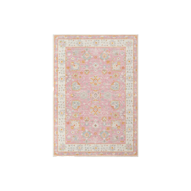 guerin oriental wool rug pink