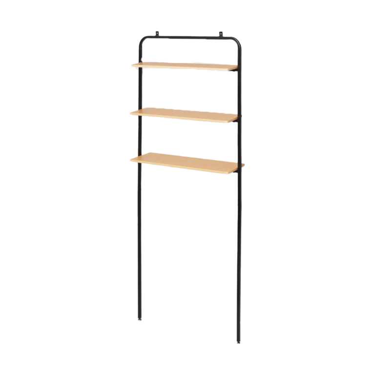  Over The Toilet Storage Black Metal and Wood - Brightroom