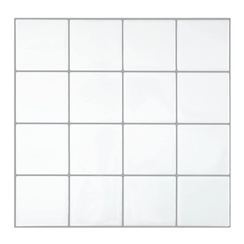  Graphic square backsplash