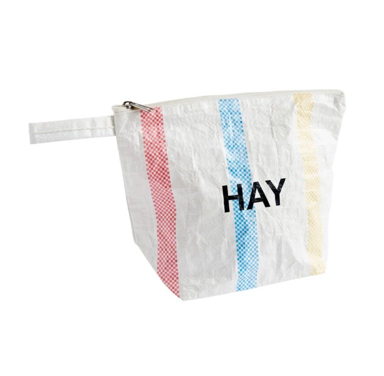  Candy Stripe Wash Bag - HAY