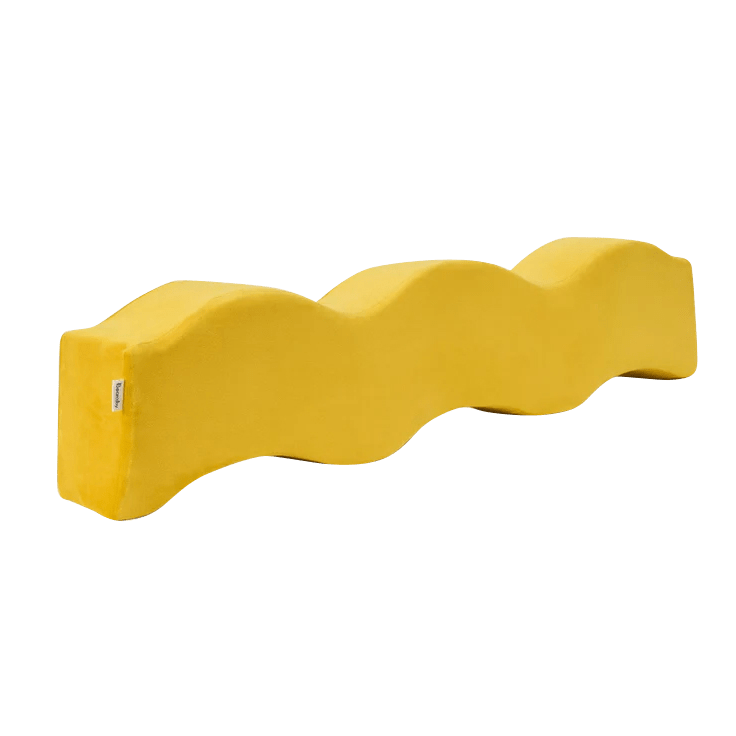  squiggly yellow pillow