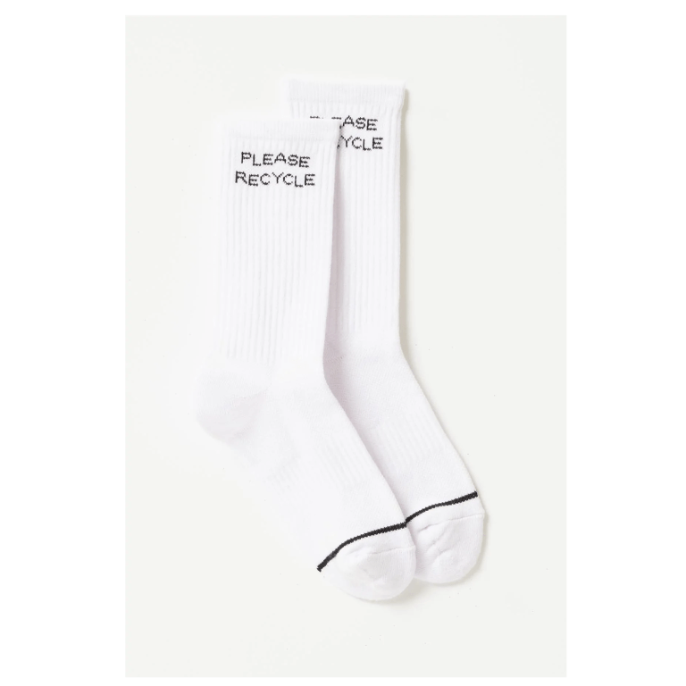  please recycle socks girlfriend collective