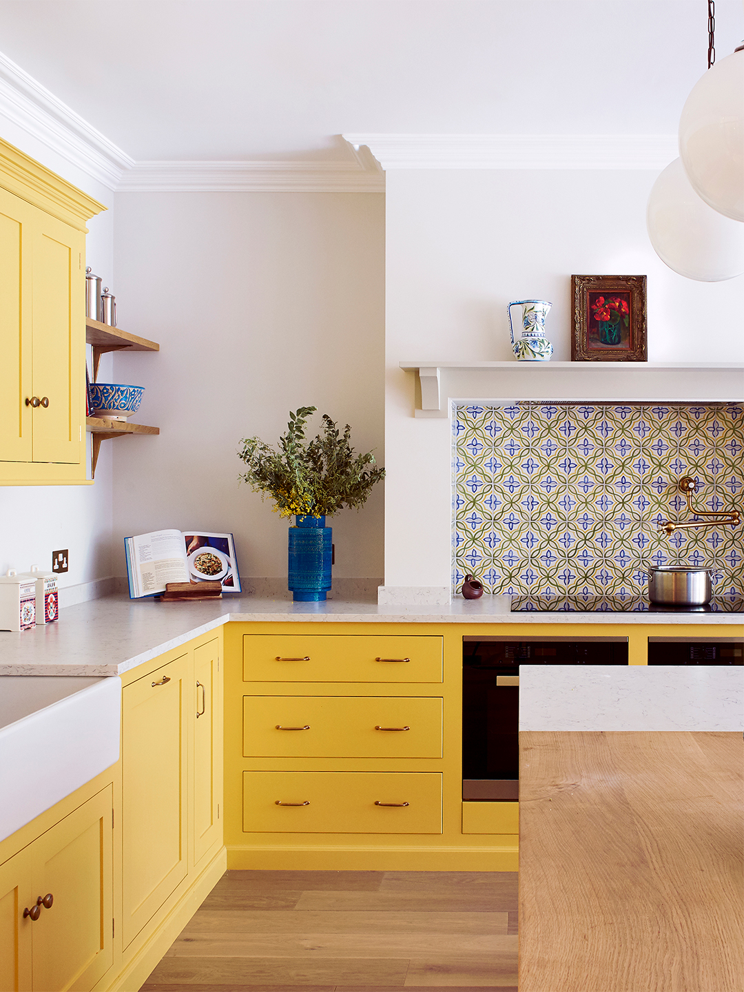 yellow cabinets