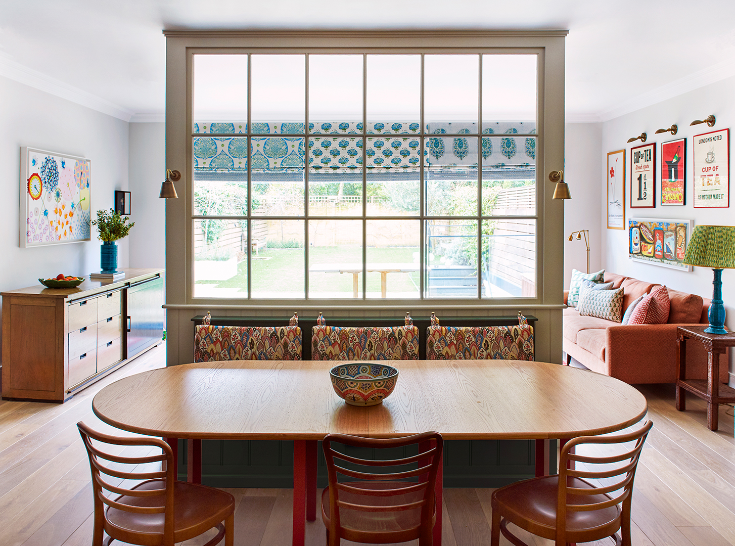 banquette with room divider