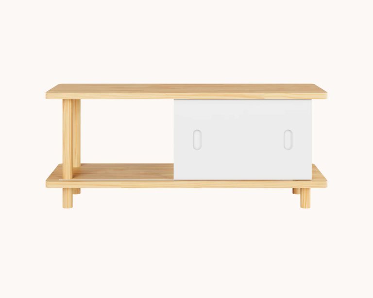  wood bench with cubby