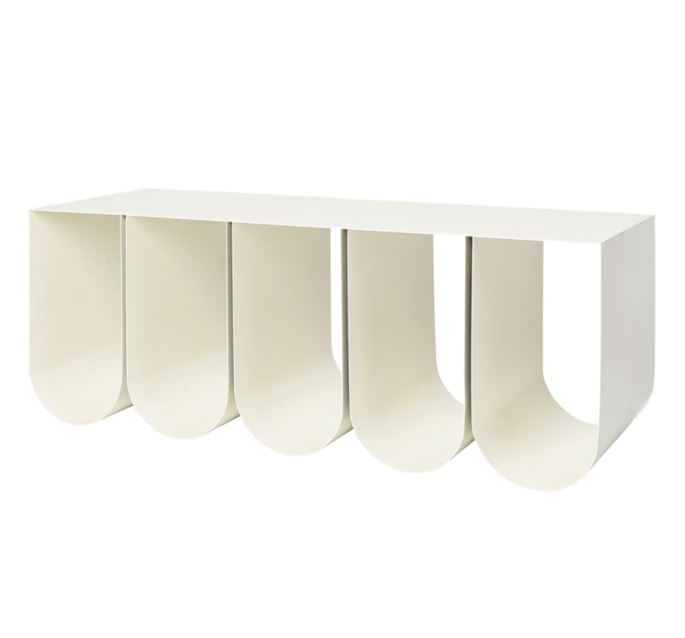  white loopy bench