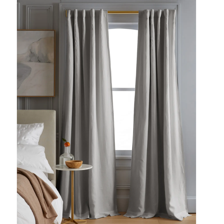  european linen blackout curtain cloud