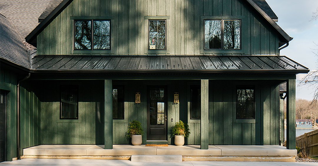 6 Green House Colors That’ll Steer You Away from Classic Black