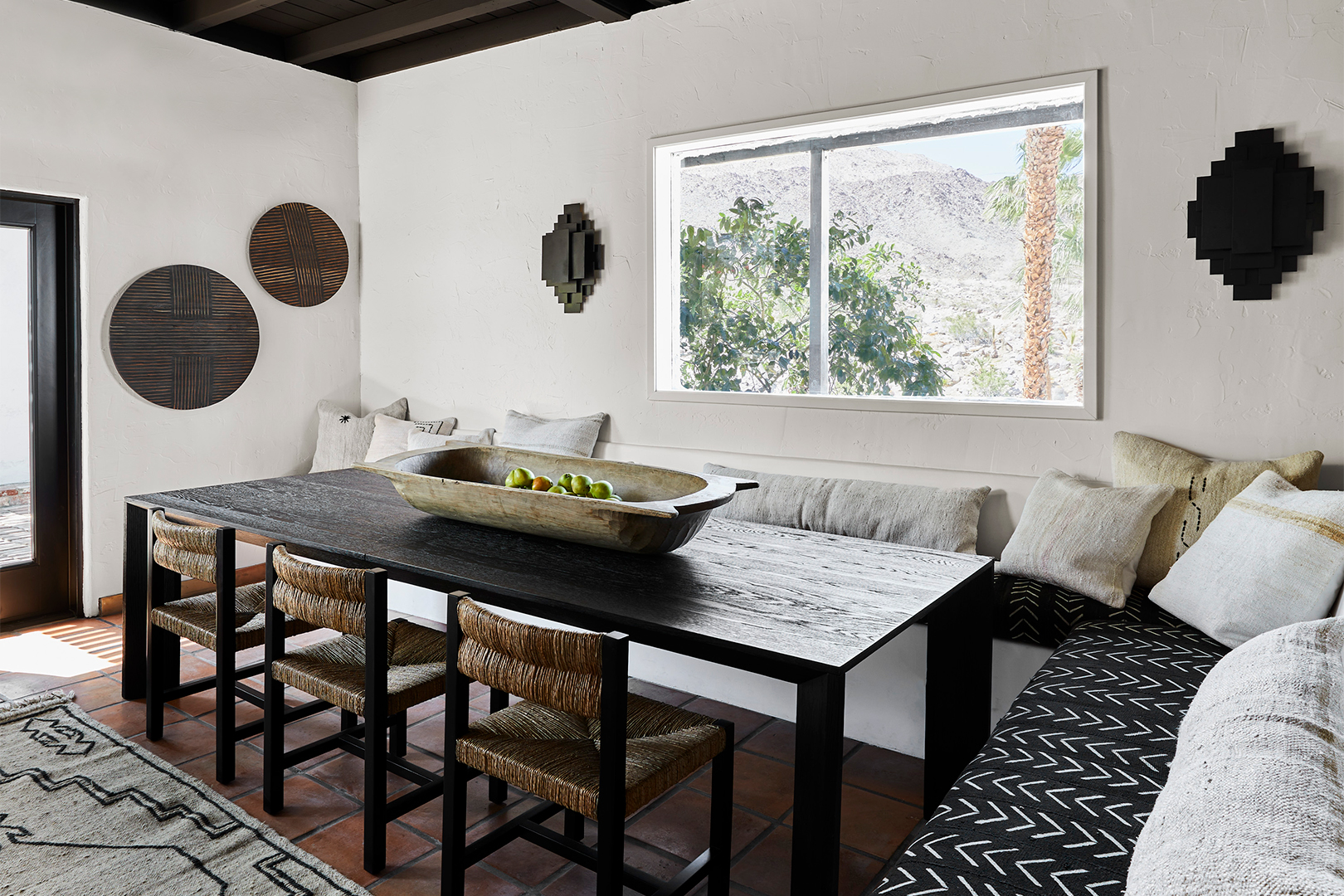 spanish style dining nook