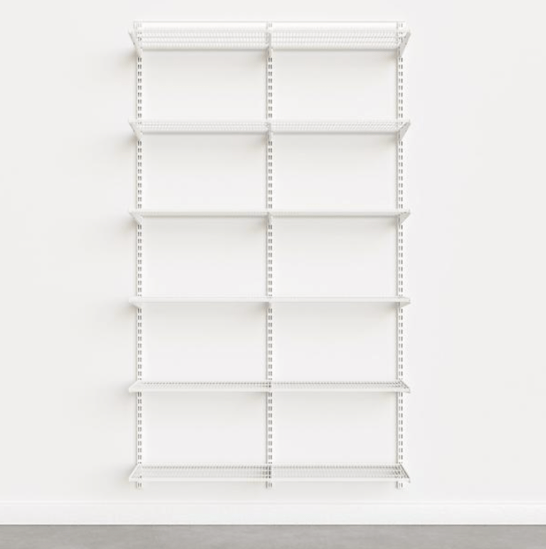  white shelving