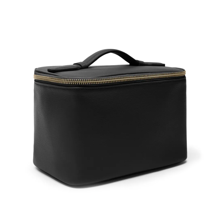  black leather travel case