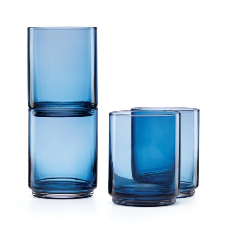  Lenox Tuscany Classics Tall Glasses in Blue