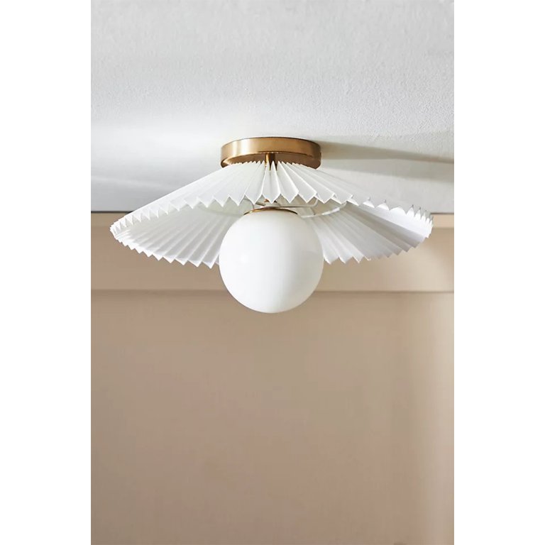  pleated Flush Mount
