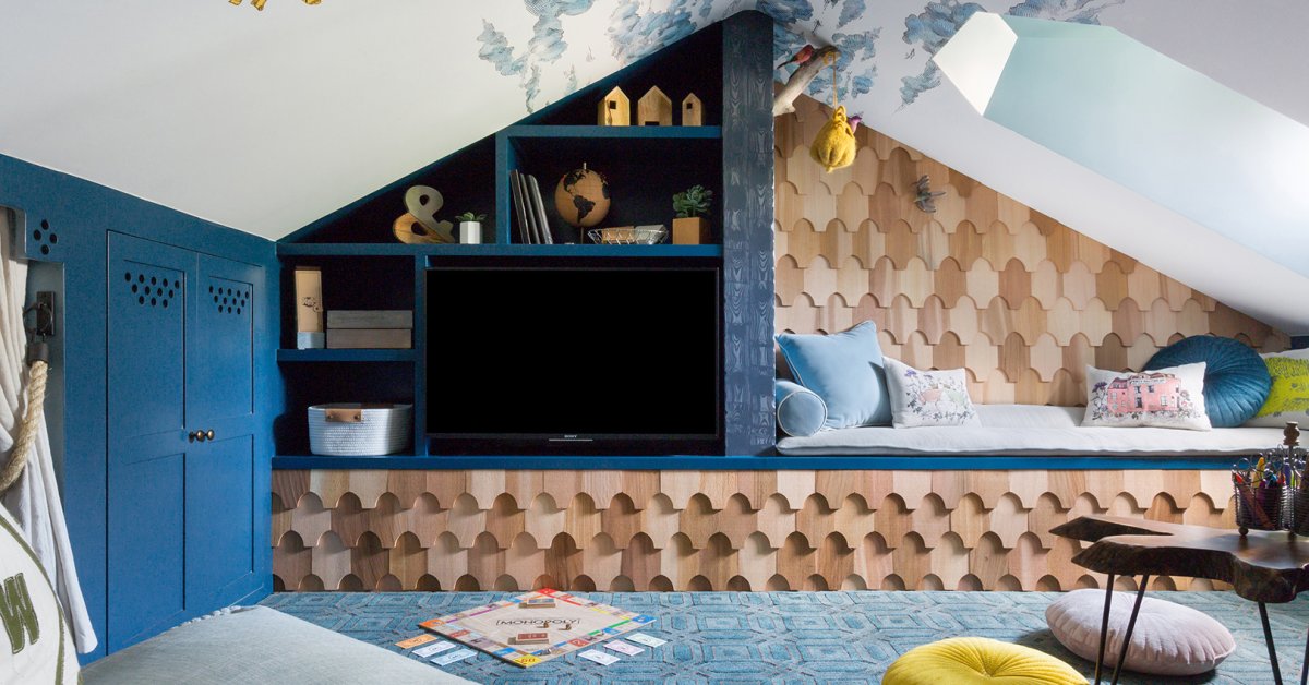 This Designer Built A Kids' Treehouse—But in an Attic