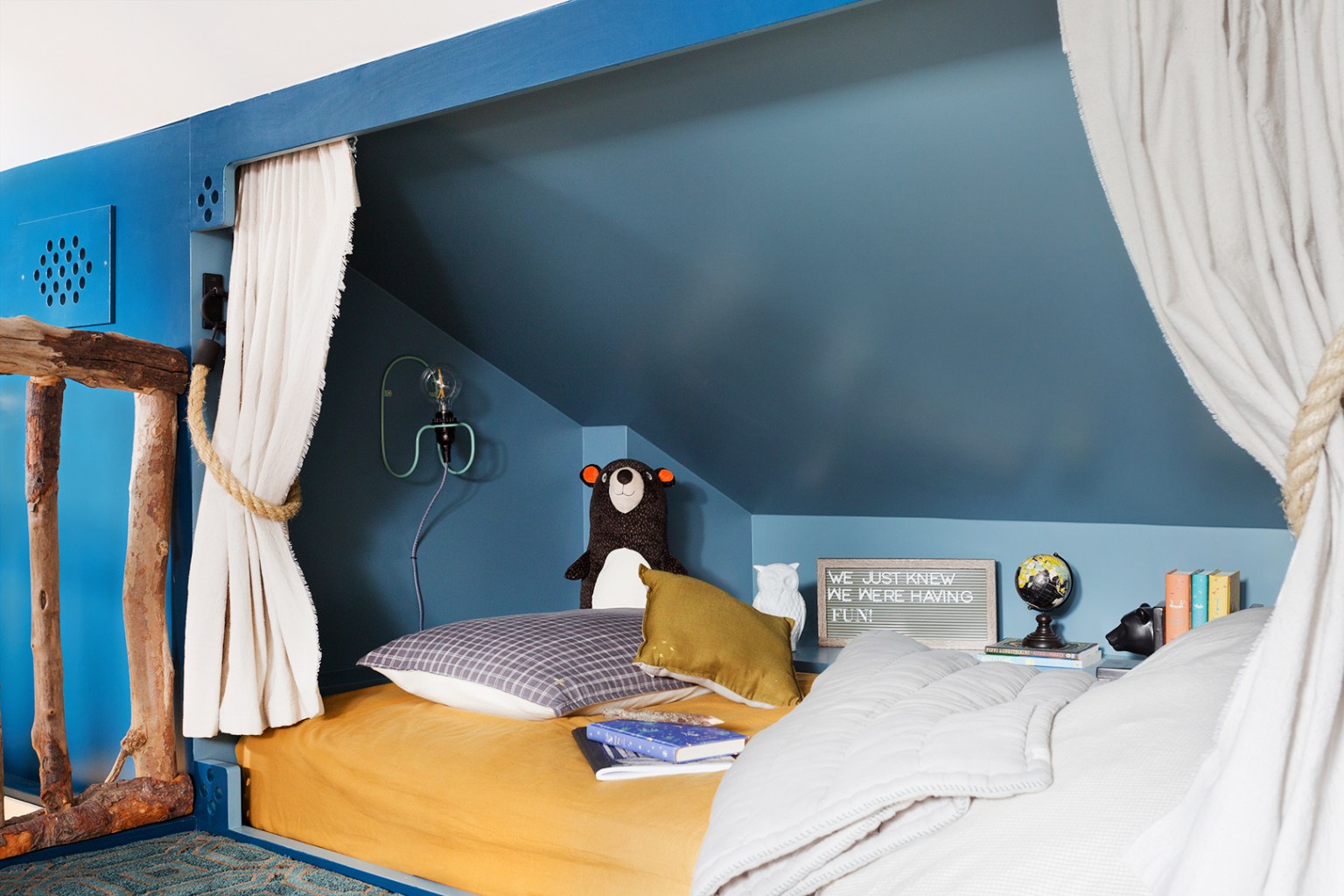 This Designer Built A Kids' Treehouse—But in an Attic