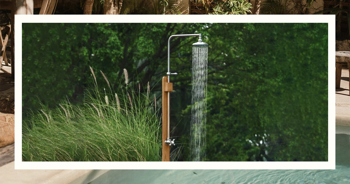 The Best Outdoor Showers Hook Up to Your Garden Hose domino