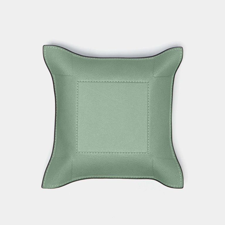 Light green leather catchall