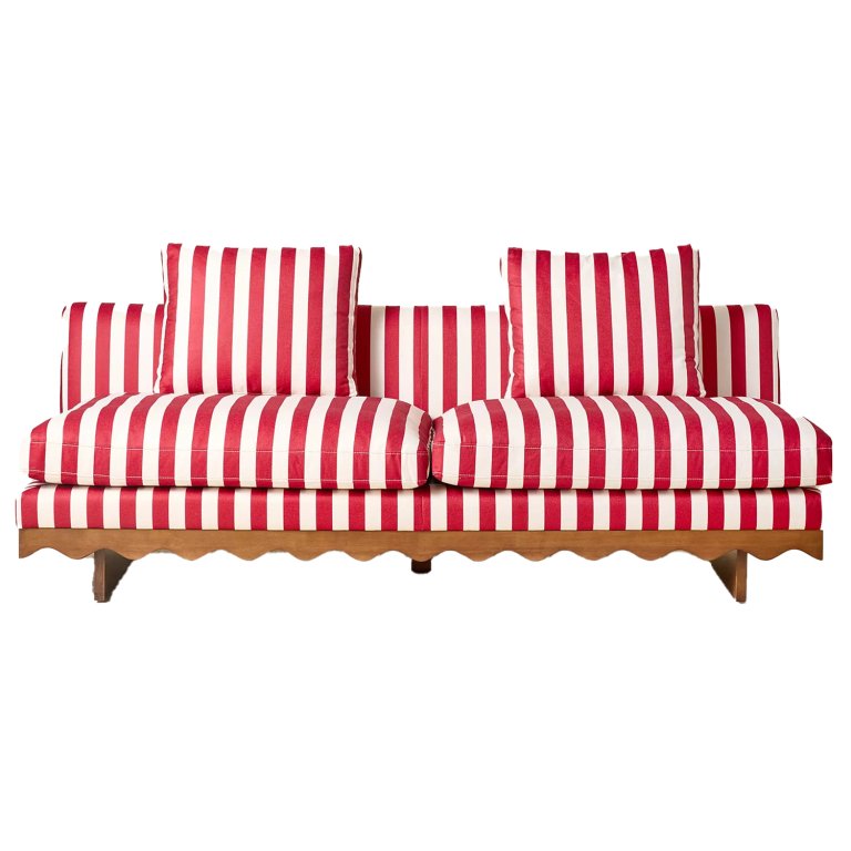  striped sofa