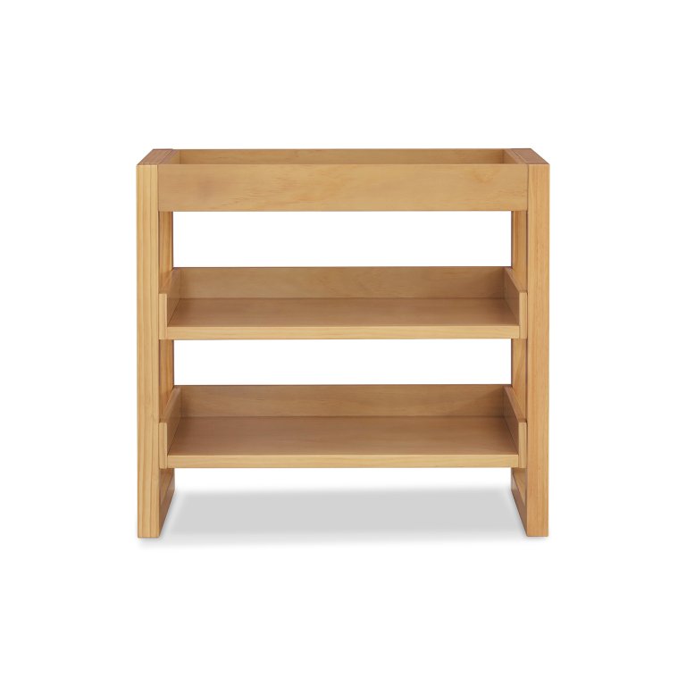  Wood changing table with shelves