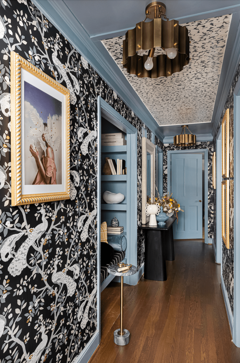 How a Designer Turned a Hallway Linen Closet Into a Reading Nook