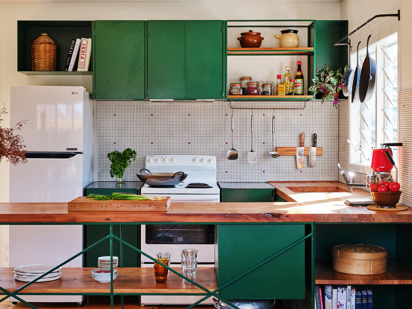 green kitchen