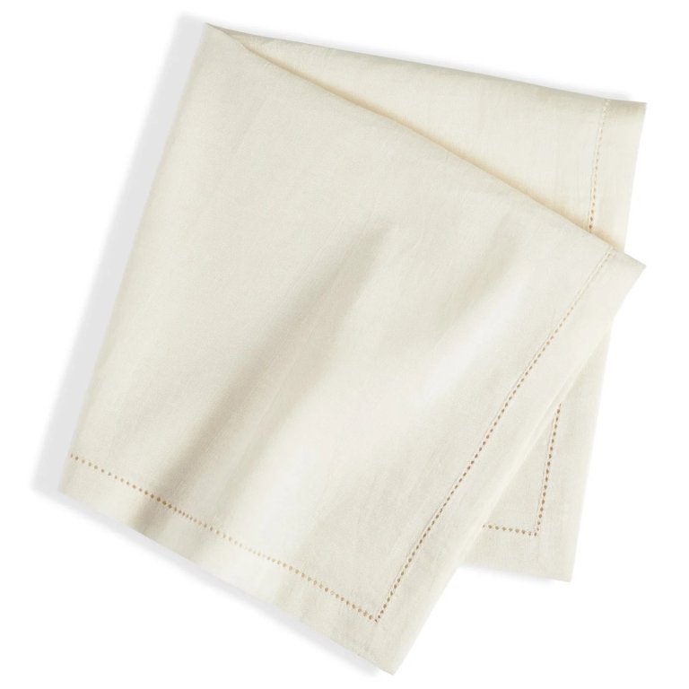  Ivory hemstitch napkin