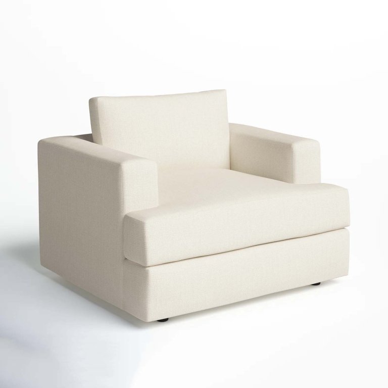  White chair-and-a-half