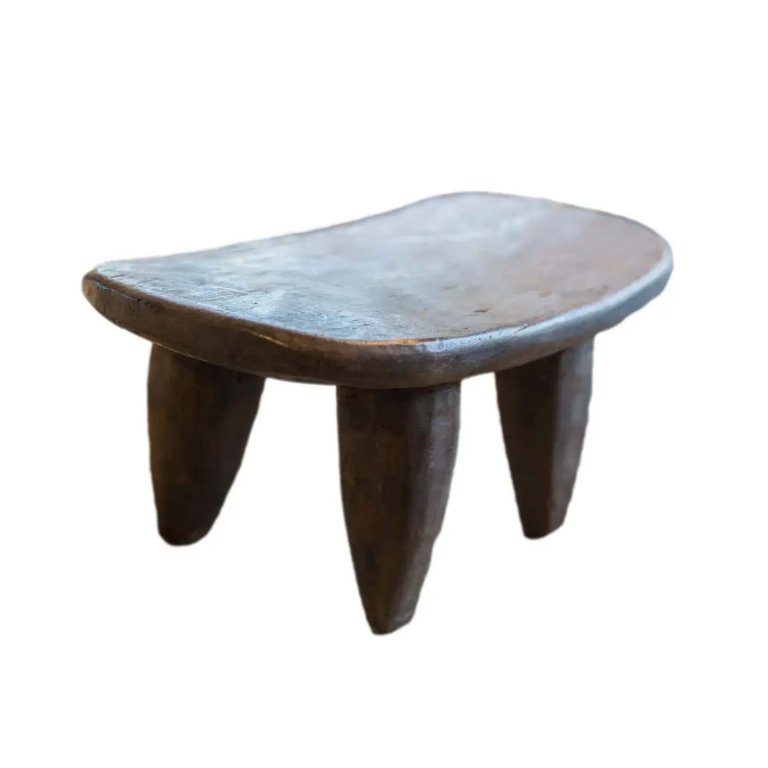Low wood stool