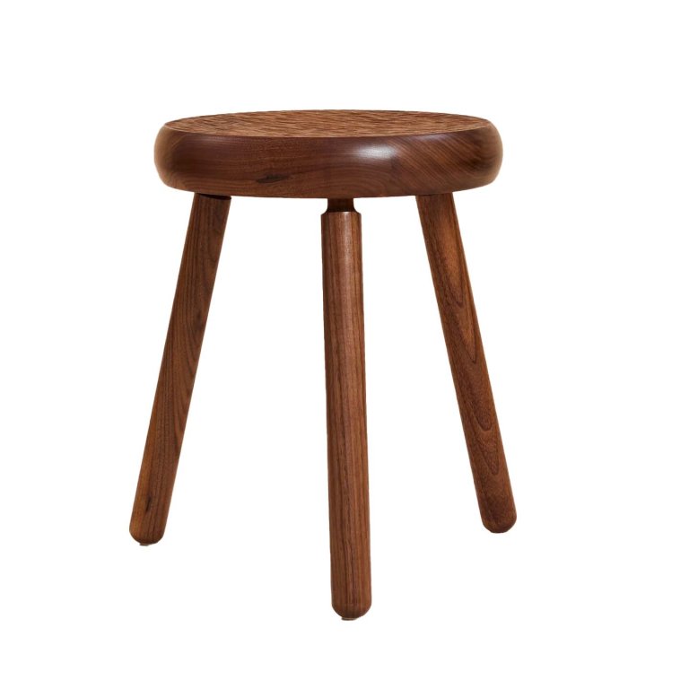 3-legged wood stool