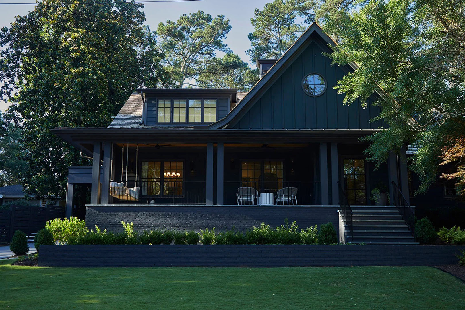 10 Black Exterior Houses That Put the Drama Front and Center | domino