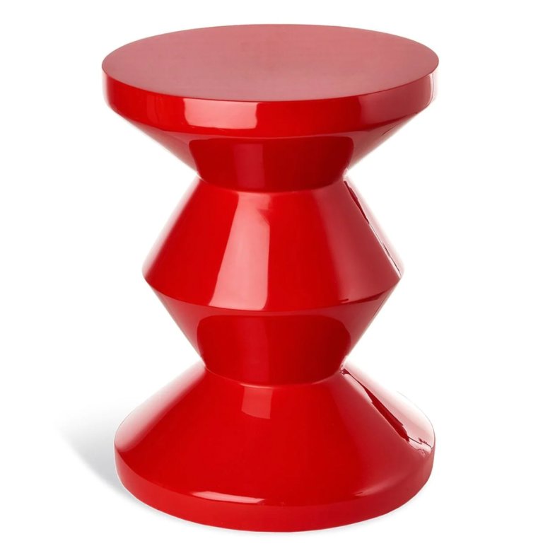  red lacquer stool