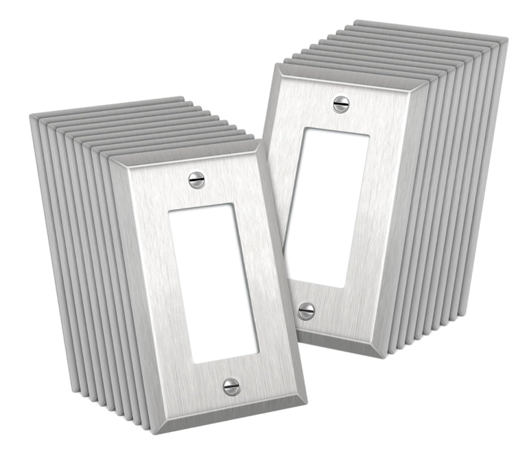  silver outlet covers