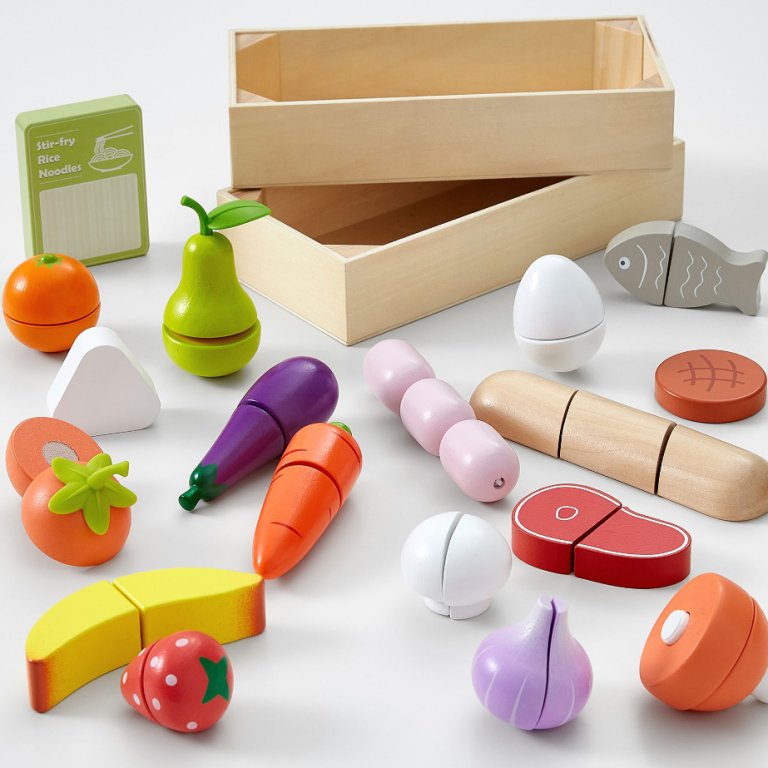  Wooden Supermarket Food Starter Set