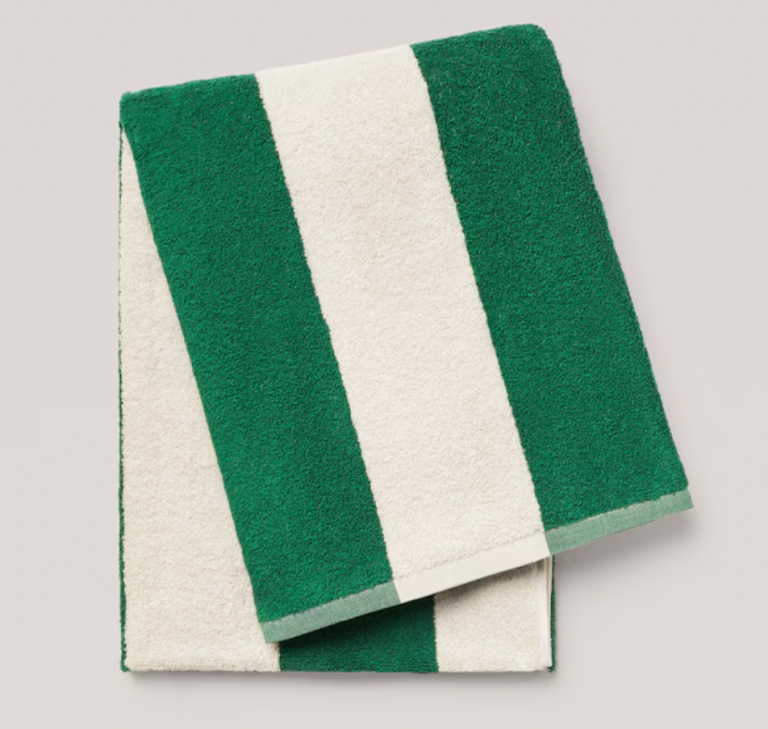  green stripe towel