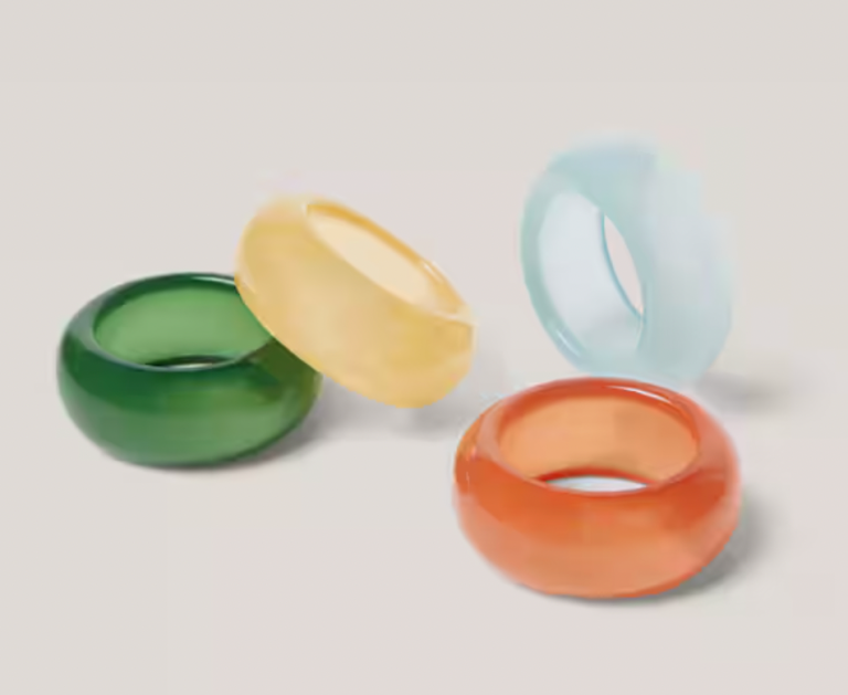  colorful napkin rings