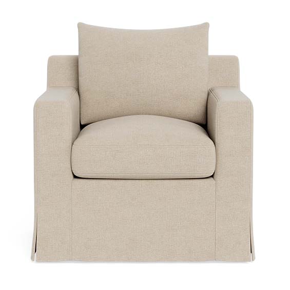  Petite slipcovered chair