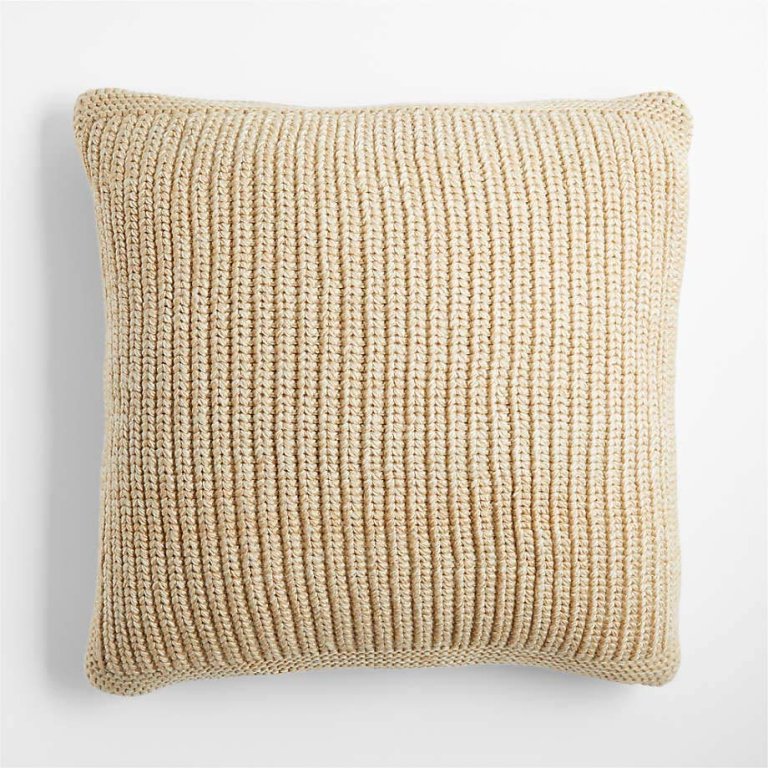  Knit throw pillow