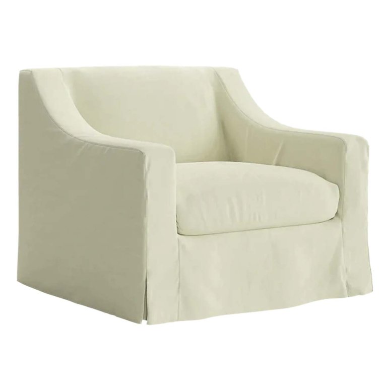  Natural Hemp Slipcover Chair