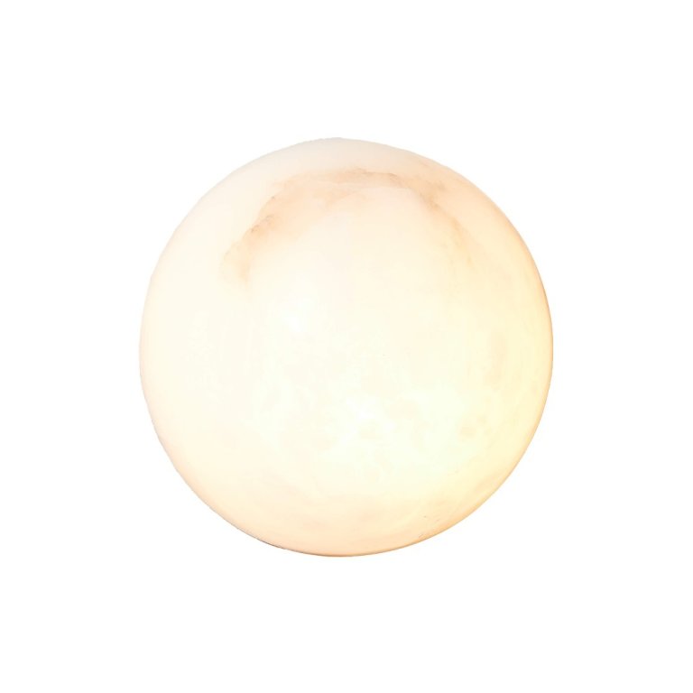  circular alabaster sconce