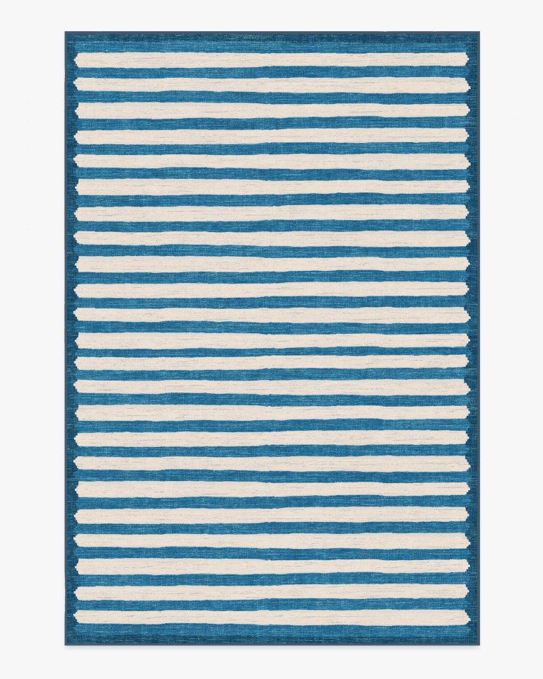  blue stripe rug