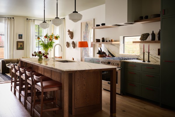 These $7 Amazon Handles Set a Green Kitchen Apart