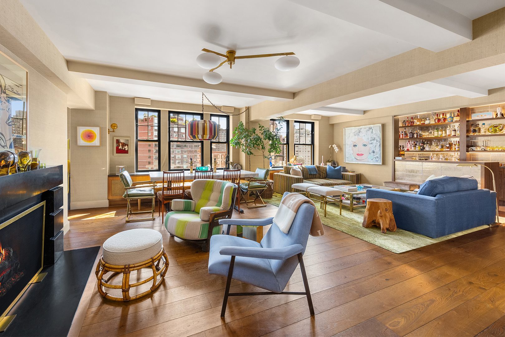 open concept living room