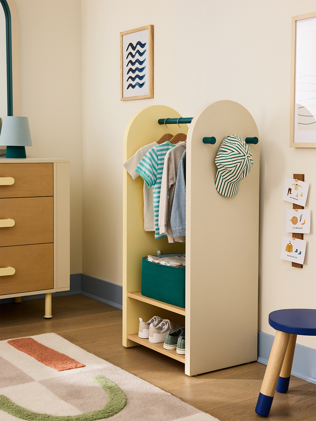 small arched wardrobe