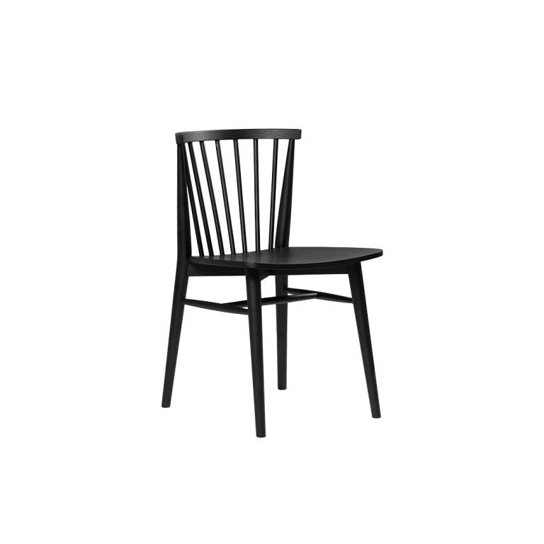  Black spindled dining chair