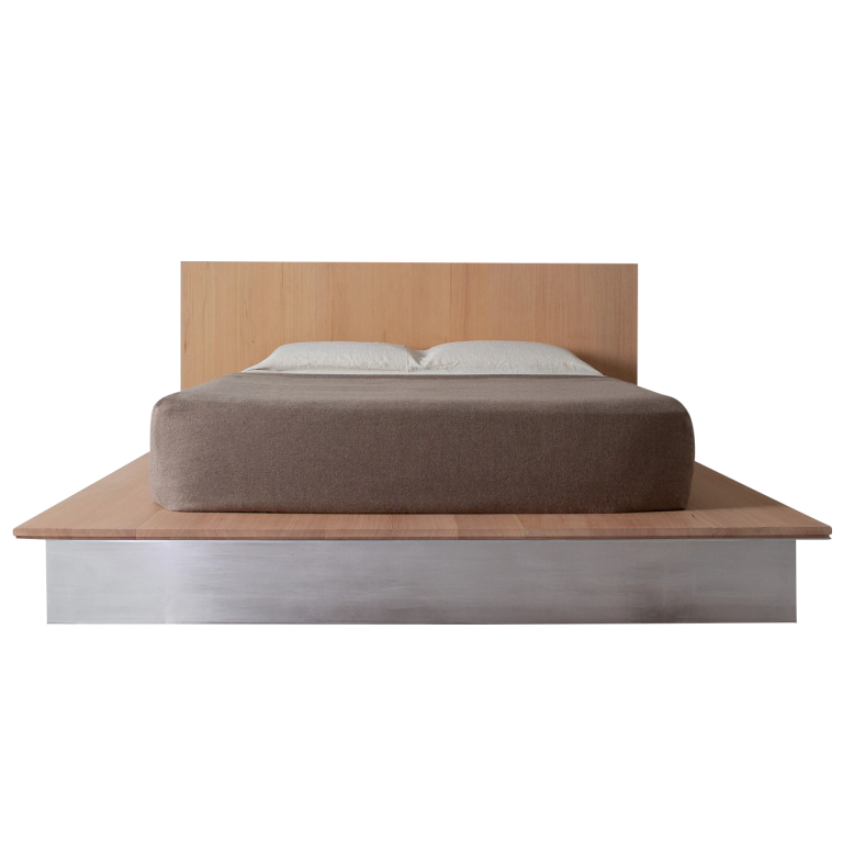  minimalist wood and metal bed frame