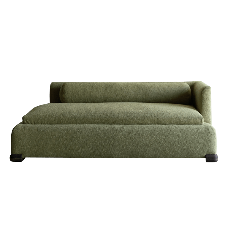  green upholstered daybed