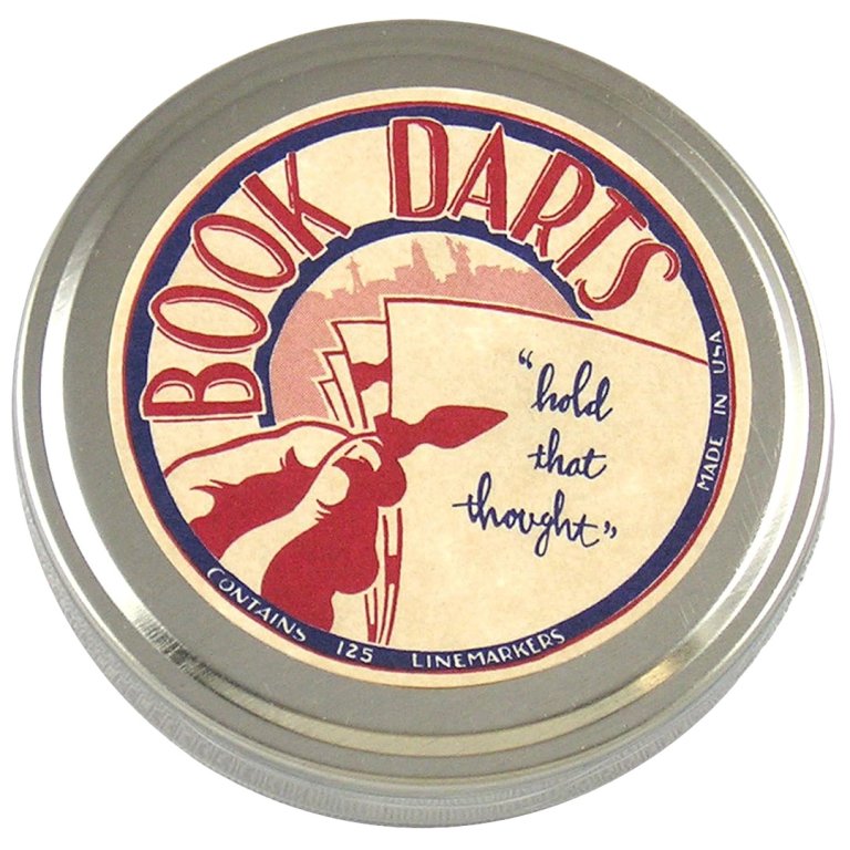  tin of metal book darts